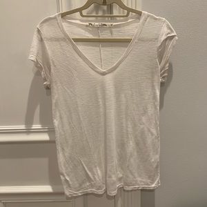 White Michael stars V neck